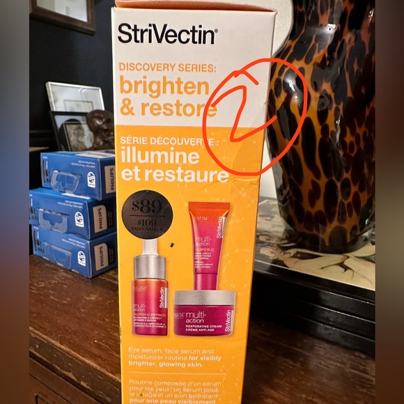 NEW StriVectin Multi-Action Cosmetic Gift Set - 3 piece BRIGHTEN AND RESTORE $90 - Picture 7 of 7
